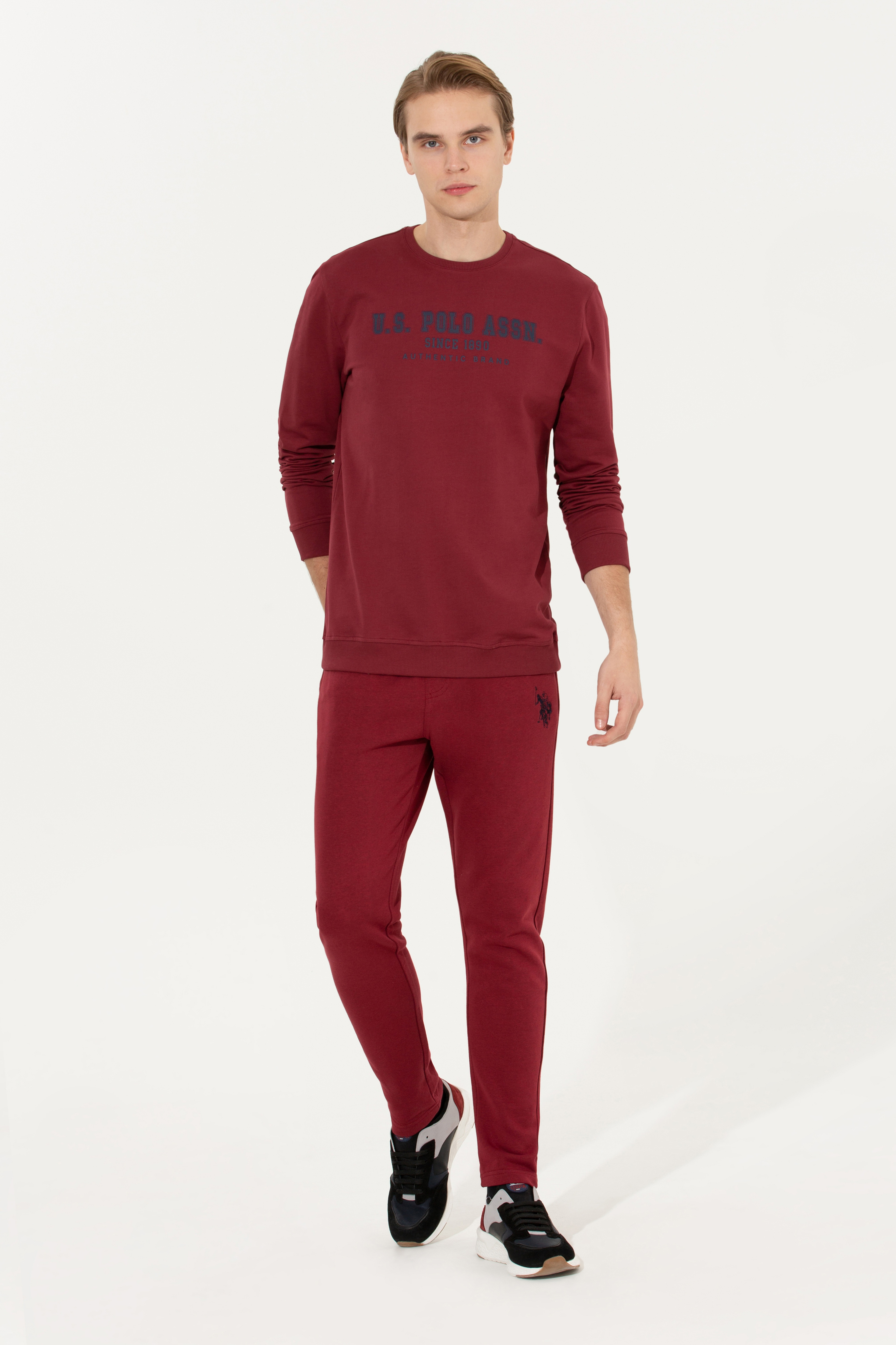 Erkek Vişne Sweatshirt