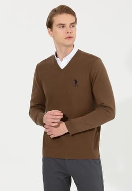 Erkek Coconut V Yaka Basic Triko Kazak - 50251877104