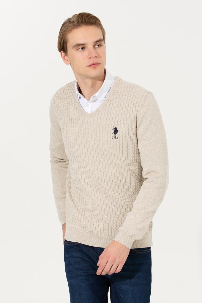 Erkek Taş Melanj Basic Kazak