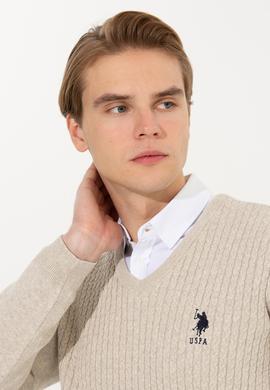 Erkek Taş Melanj Basic Kazak - 50253444064