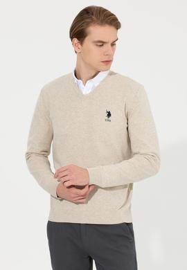 Erkek Taş Melanj Basic Kazak - 50253445085