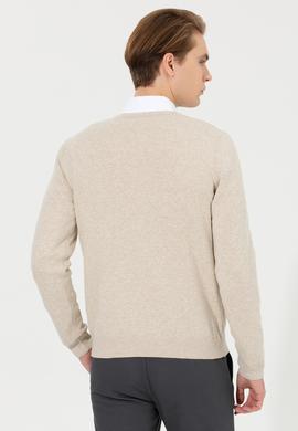 Erkek Taş Melanj Basic Kazak - 50253445085