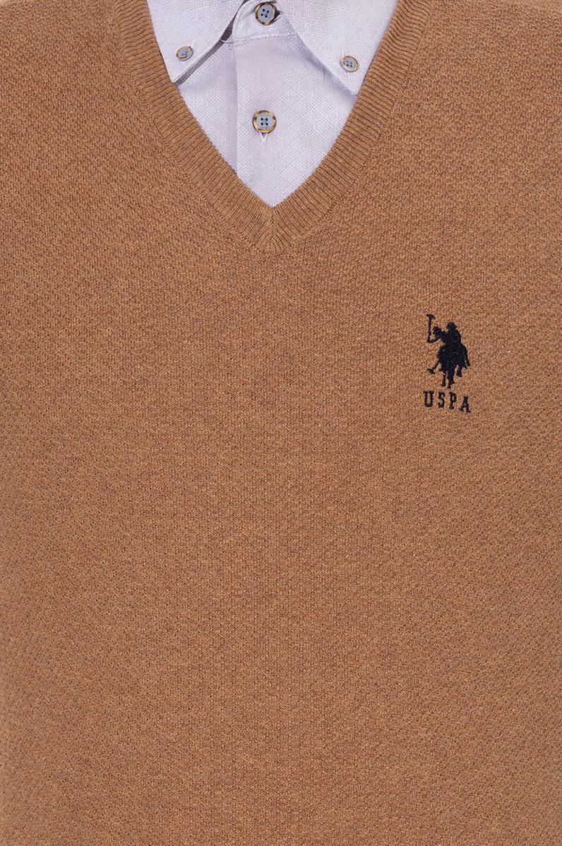 Erkek Camel Melanj Basic Kazak