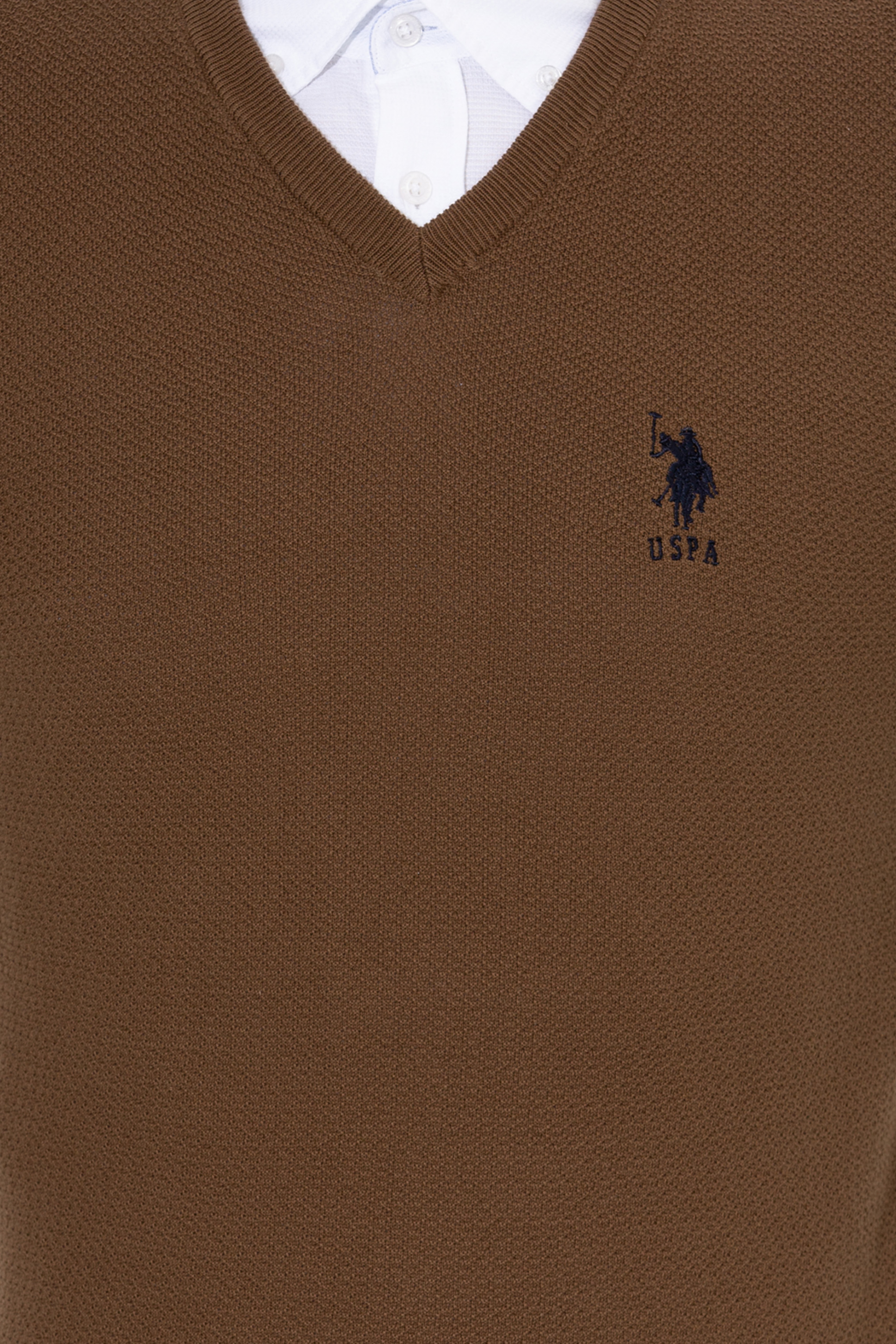 Erkek Coconut V Yaka Basic Triko Kazak - Image 6