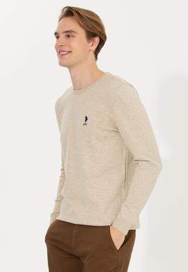 Erkek Taş Melanj Basic Kazak - 50253443071