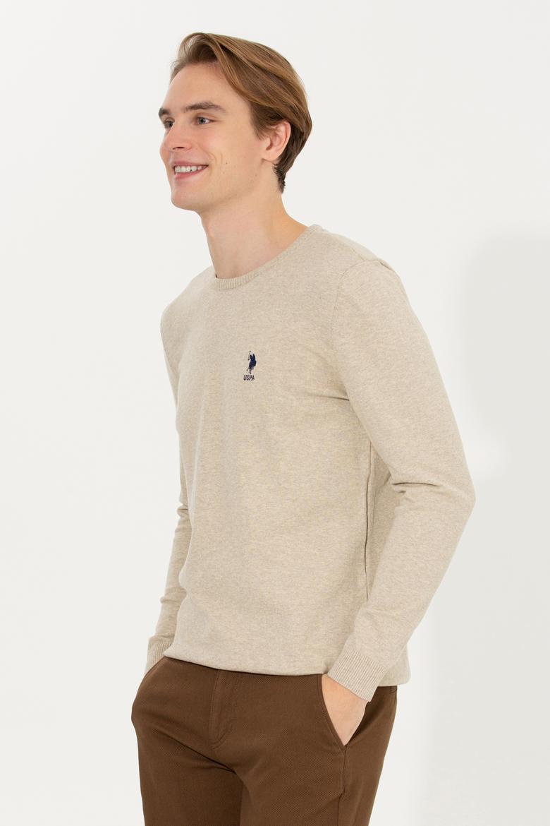 Erkek Taş Melanj Basic Kazak - 50253443071