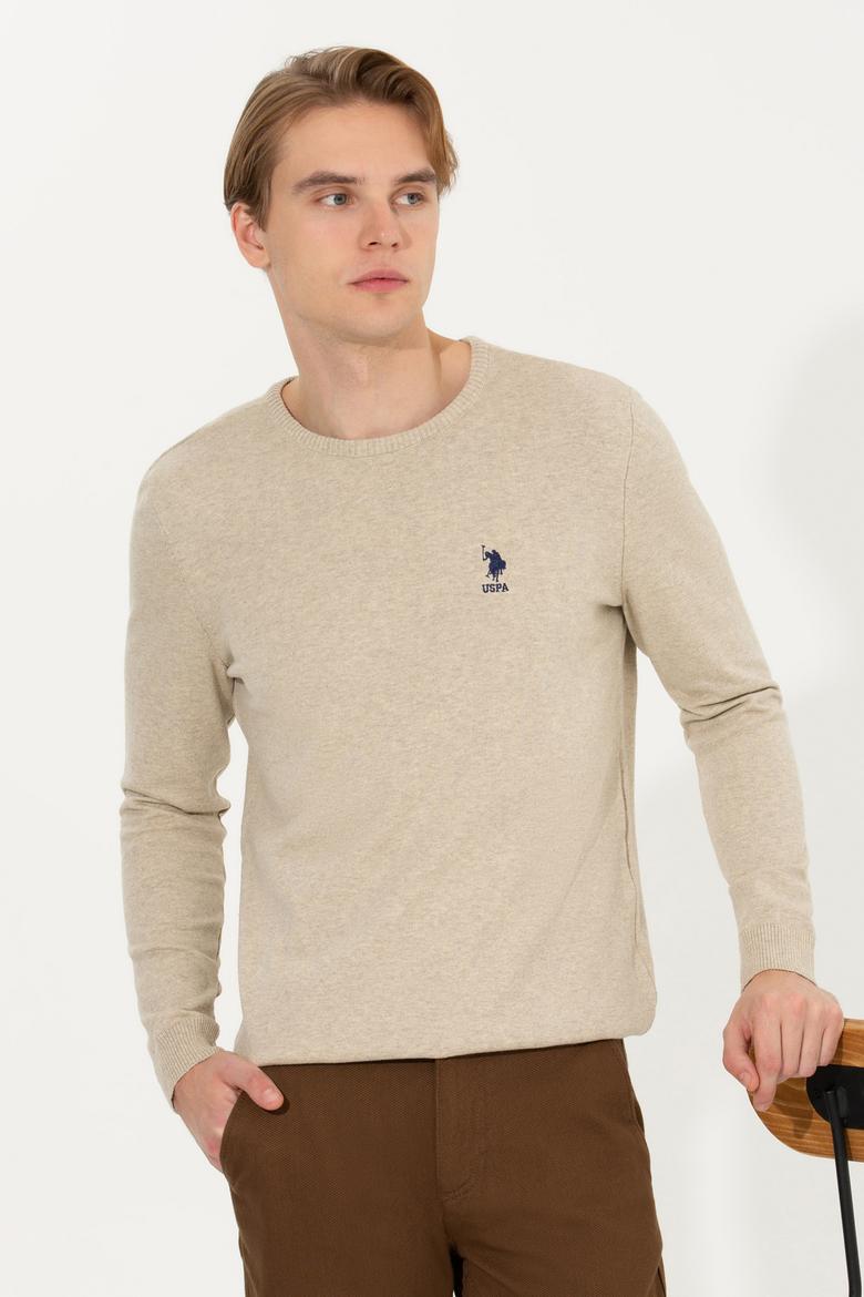 Erkek Taş Melanj Basic Kazak