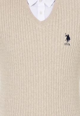 Erkek Taş Melanj Basic Kazak - 50253444064