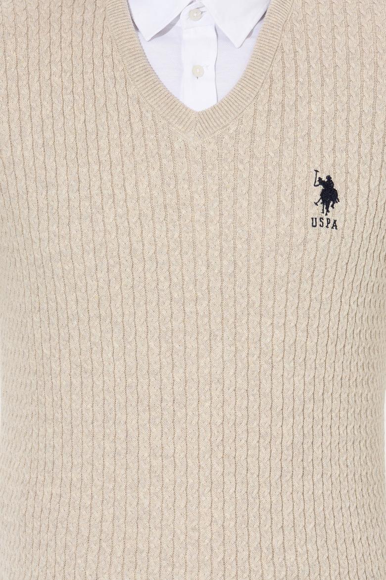 Erkek Taş Melanj Basic Kazak - 50253444064