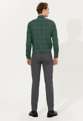 Erkek Slim Fit Antrasit Kanvas Pantolon - 50256593005