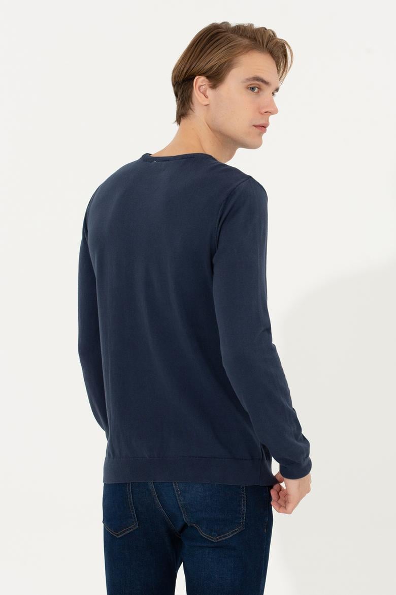 Erkek Lacivert Basic Kazak - 50251882104