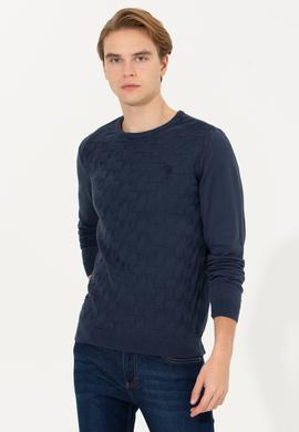 Erkek Lacivert Basic Kazak - 50251882104