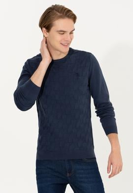 Erkek Lacivert Basic Kazak - 50251882104