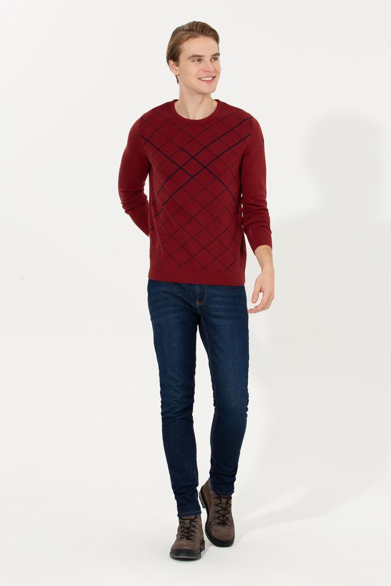 Erkek Vişne Kazak - 50253956023