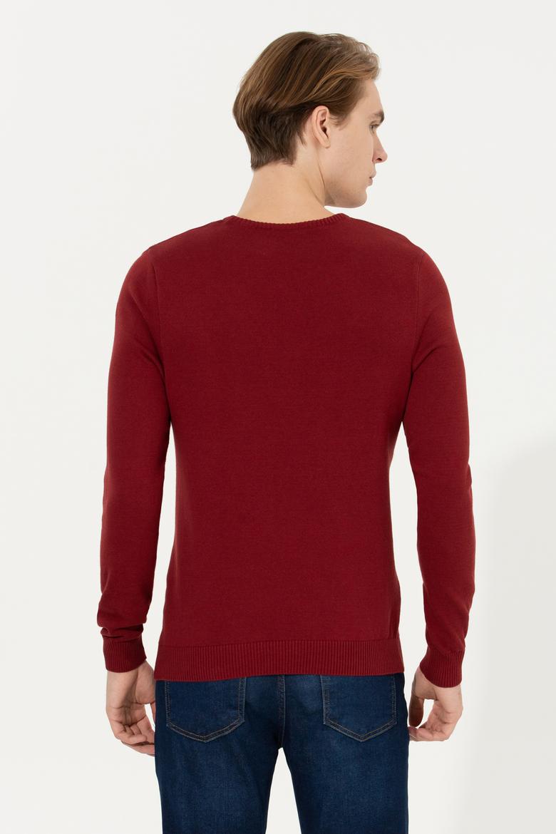 Erkek Vişne Kazak - 50253956023