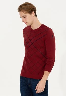 Erkek Vişne Kazak - 50253956023