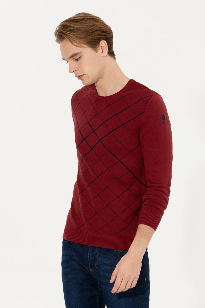 Erkek Vişne Kazak - 50253956023