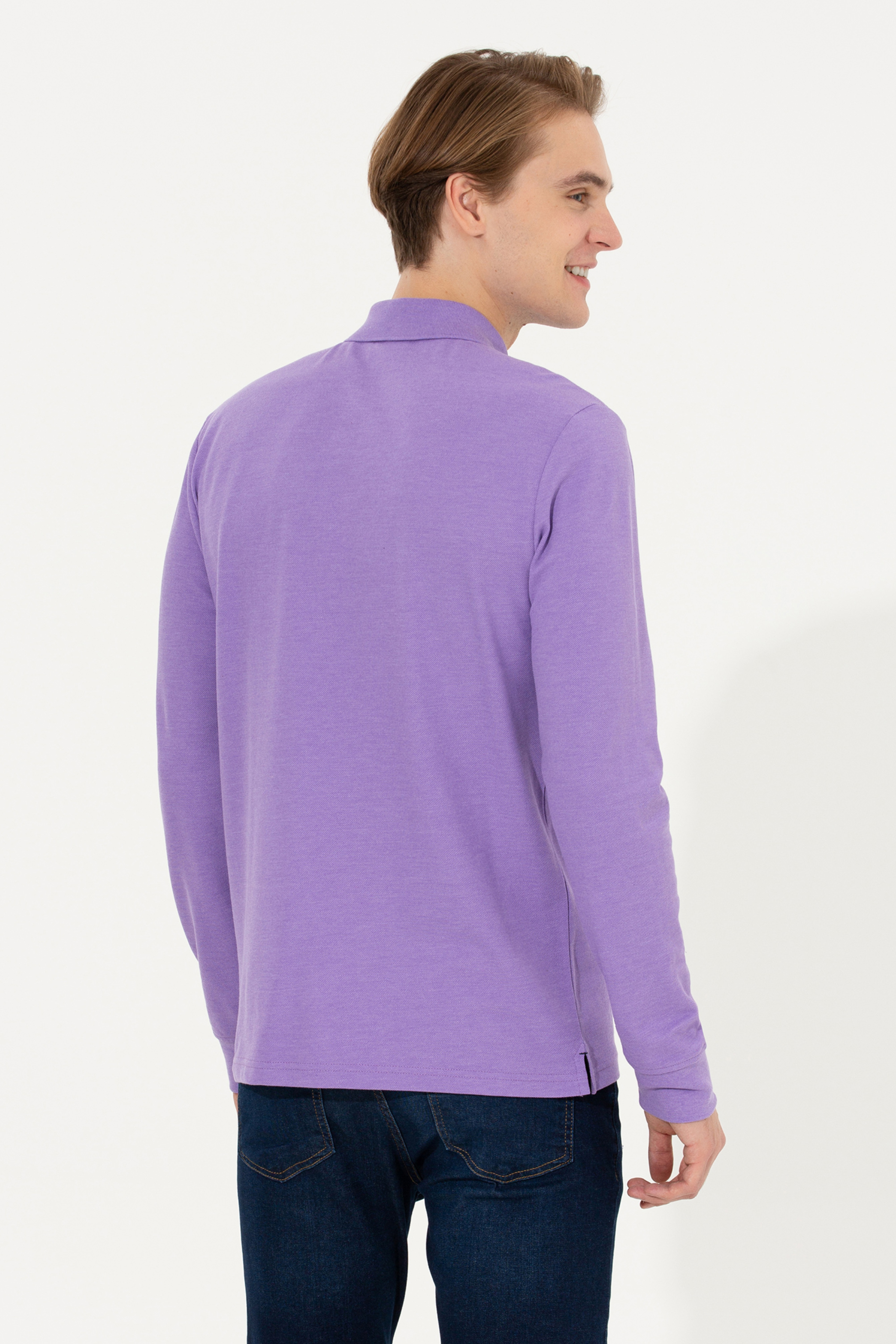 Erkek Pembe Melanj Sweatshirt
