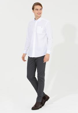 Erkek Beyaz Uzun Kollu Gömlek - 50256988008
