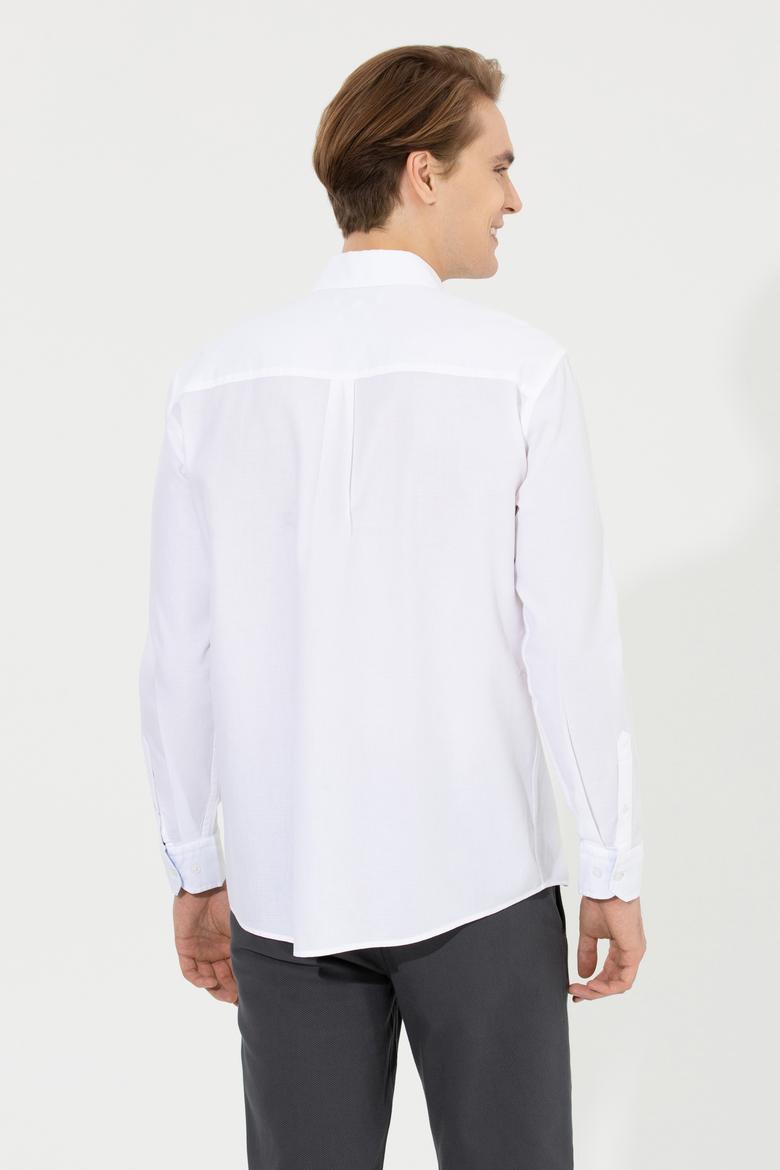 Erkek Beyaz Uzun Kollu Gömlek - 50256988008