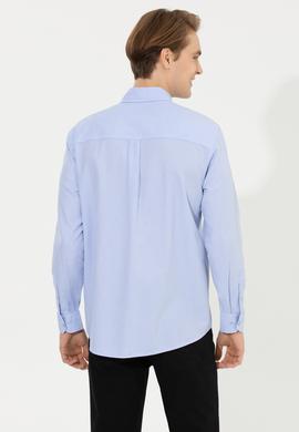 Erkek Mavi Uzun Kollu Gömlek - 50256988018