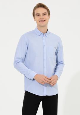 Erkek Mavi Uzun Kollu Gömlek - 50256988018