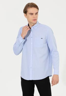 Erkek Mavi Uzun Kollu Gömlek - 50256988018