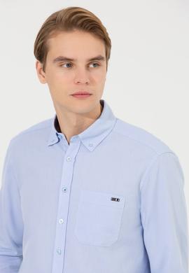 Erkek Mavi Uzun Kollu Gömlek - 50256988018