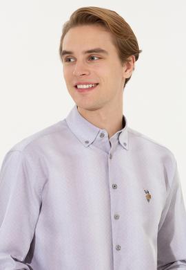 Erkek Gri Uzun Kollu Gömlek - 50256983011