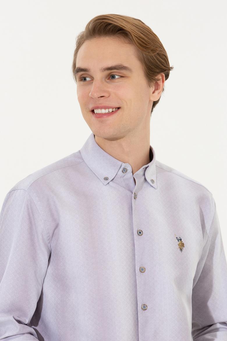 Erkek Gri Uzun Kollu Gömlek - 50256983011