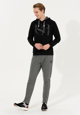 Erkek Siyah Kapüşonlu Sweatshirt - 50257202087