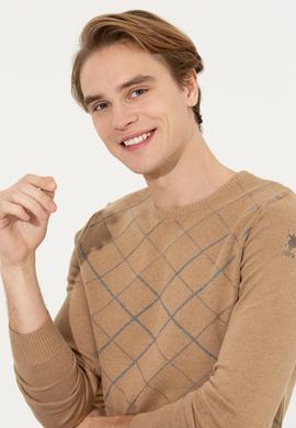 Erkek Camel Melanj Kazak - 50253956013