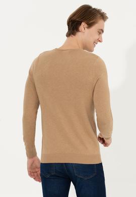 Erkek Camel Melanj Kazak - 50253956013