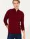 Erkek Bordo Dik Yaka Triko Kazak