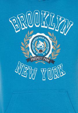 Erkek Kobalt Kapüşonlu Sweatshirt - 50253013040