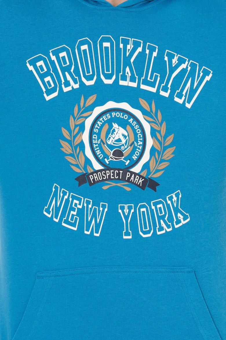 Erkek Kobalt Kapüşonlu Sweatshirt - 50253013040