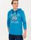 Erkek Kobalt Kapüşonlu Sweatshirt