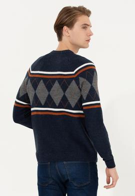 Erkek Lacivert Kazak - 50256673008