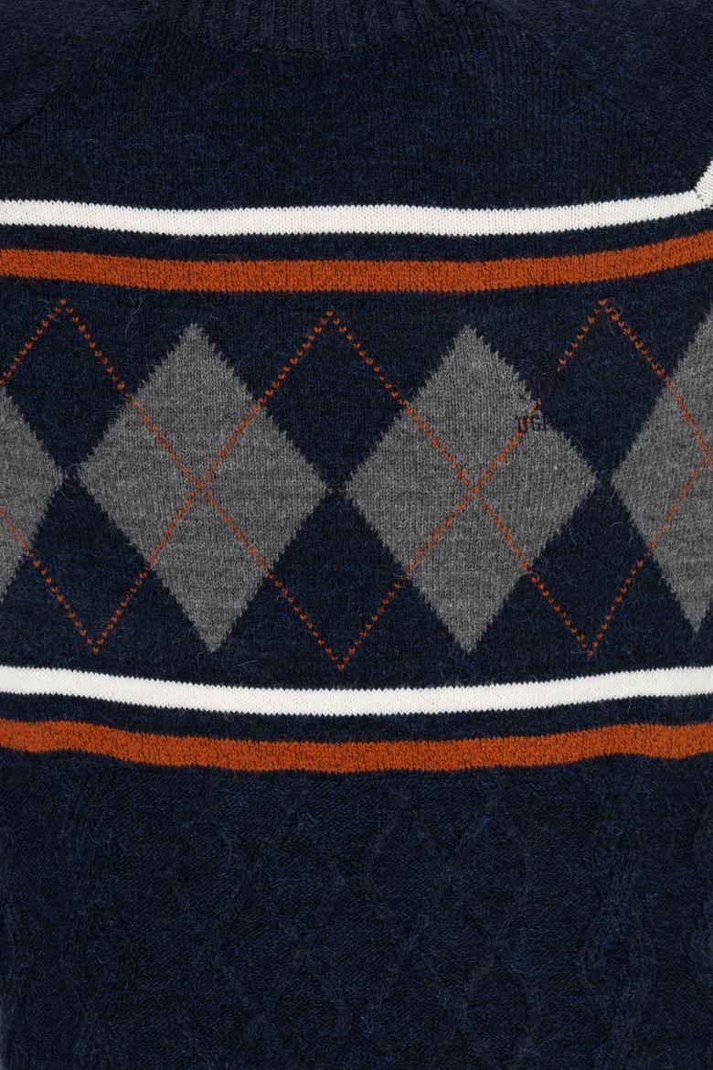 Erkek Lacivert Kazak - 50256673008