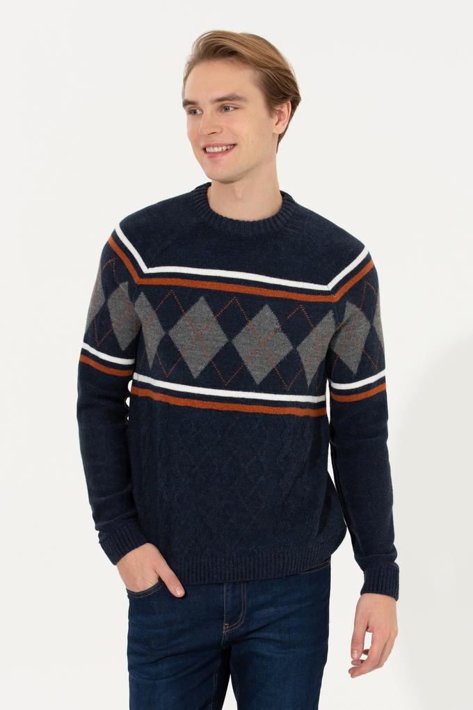 Erkek Lacivert Kazak