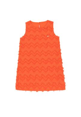 Kız Çocuk Kırmızı Dokuma Elbise - 50260555021