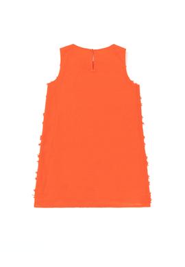 Kız Çocuk Kırmızı Dokuma Elbise - 50260555021