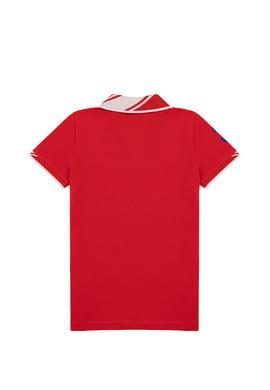 Erkek Çocuk Kırmızı Basic Polo Yaka Tişört - 50249580178