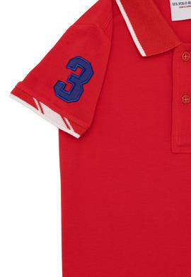 Erkek Çocuk Kırmızı Basic Polo Yaka Tişört - 50249580178