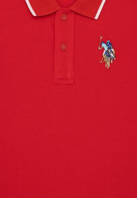 Erkek Çocuk Kırmızı Basic Polo Yaka Tişört - 50249580178