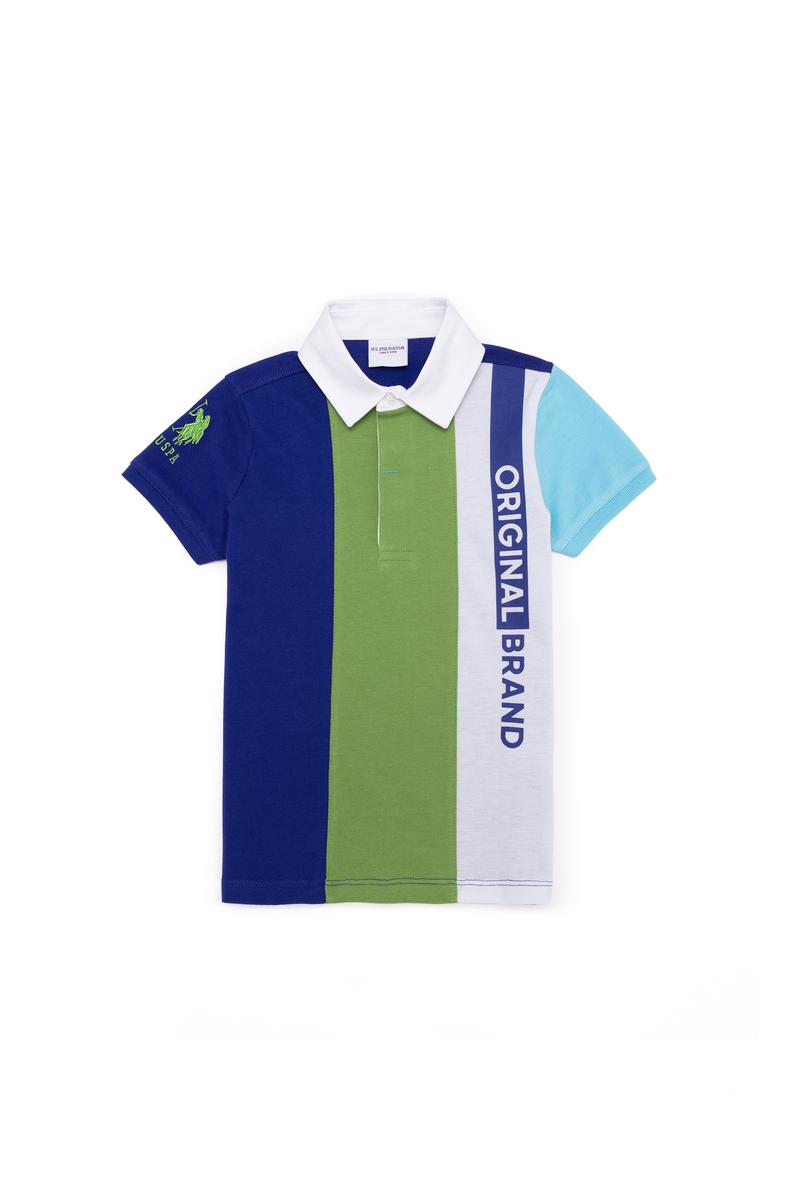 Erkek Çocuk Mavi Polo Yaka Tişört