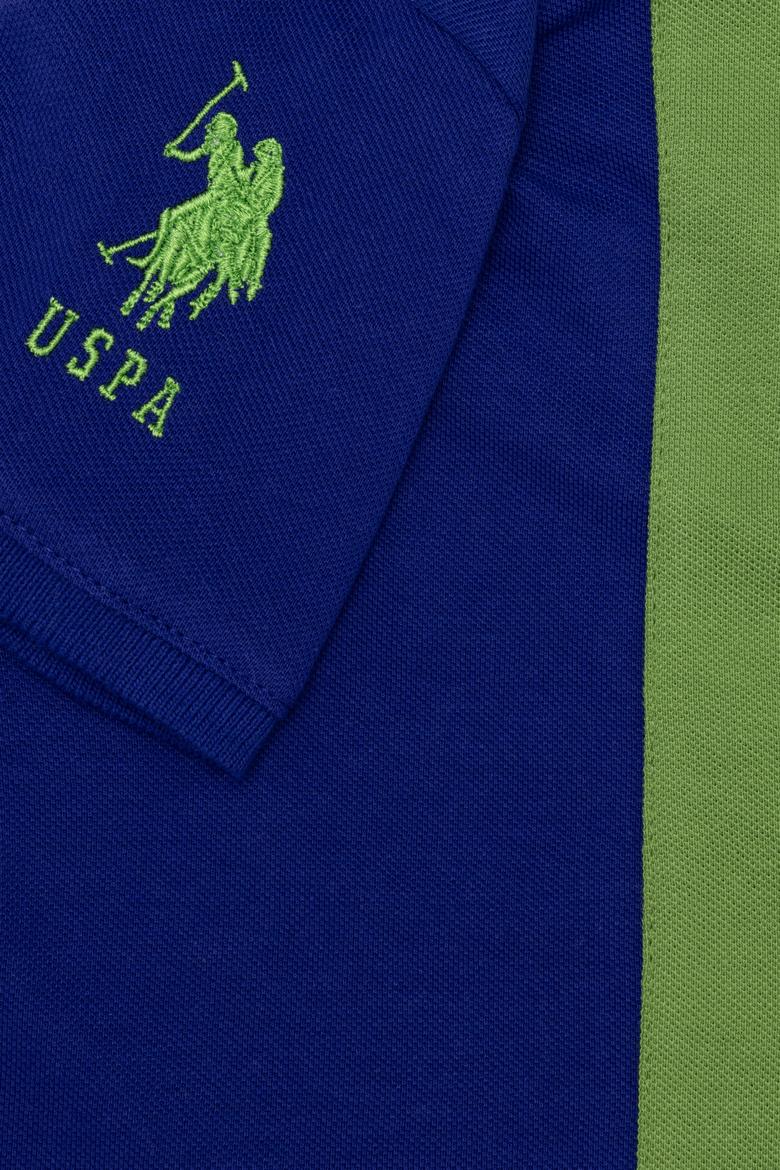 Erkek Çocuk Mavi Polo Yaka Tişört - 50248441019