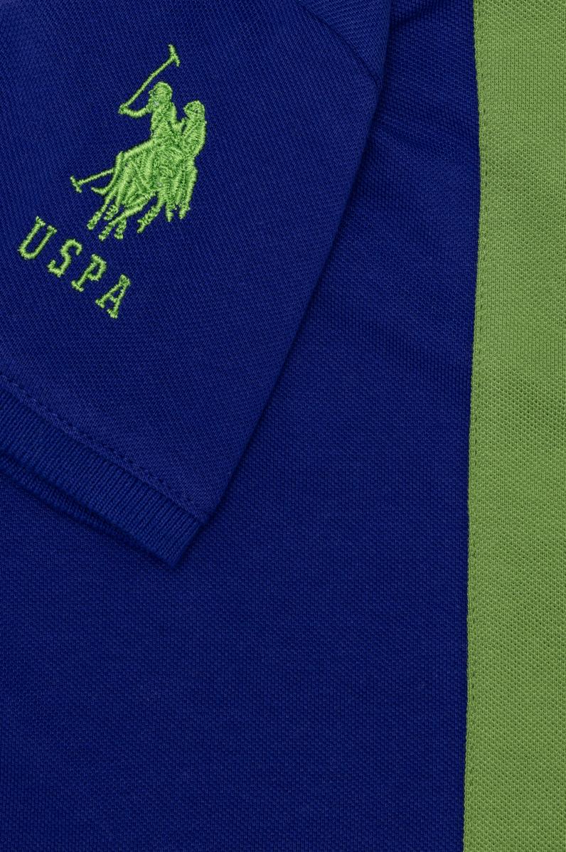 Erkek Çocuk Mavi Polo Yaka Tişört