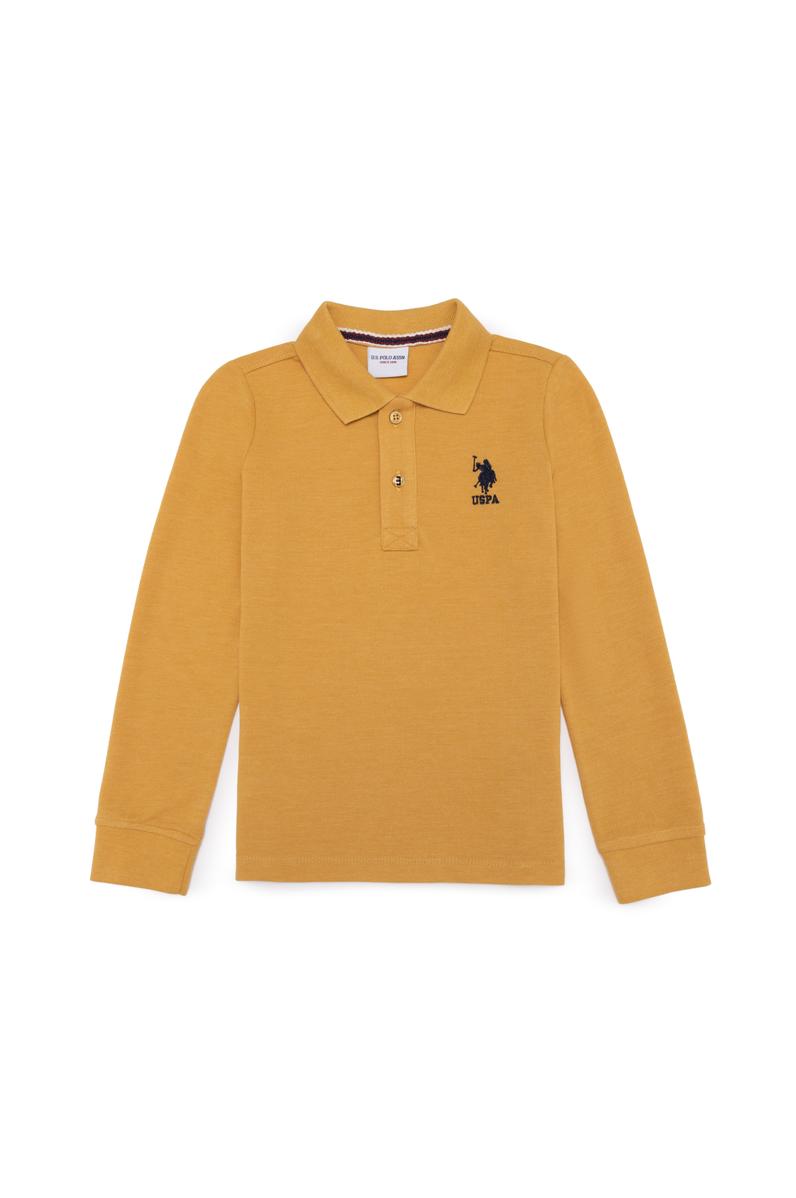 Erkek Çocuk Safran Melanj Basic Sweatshirt