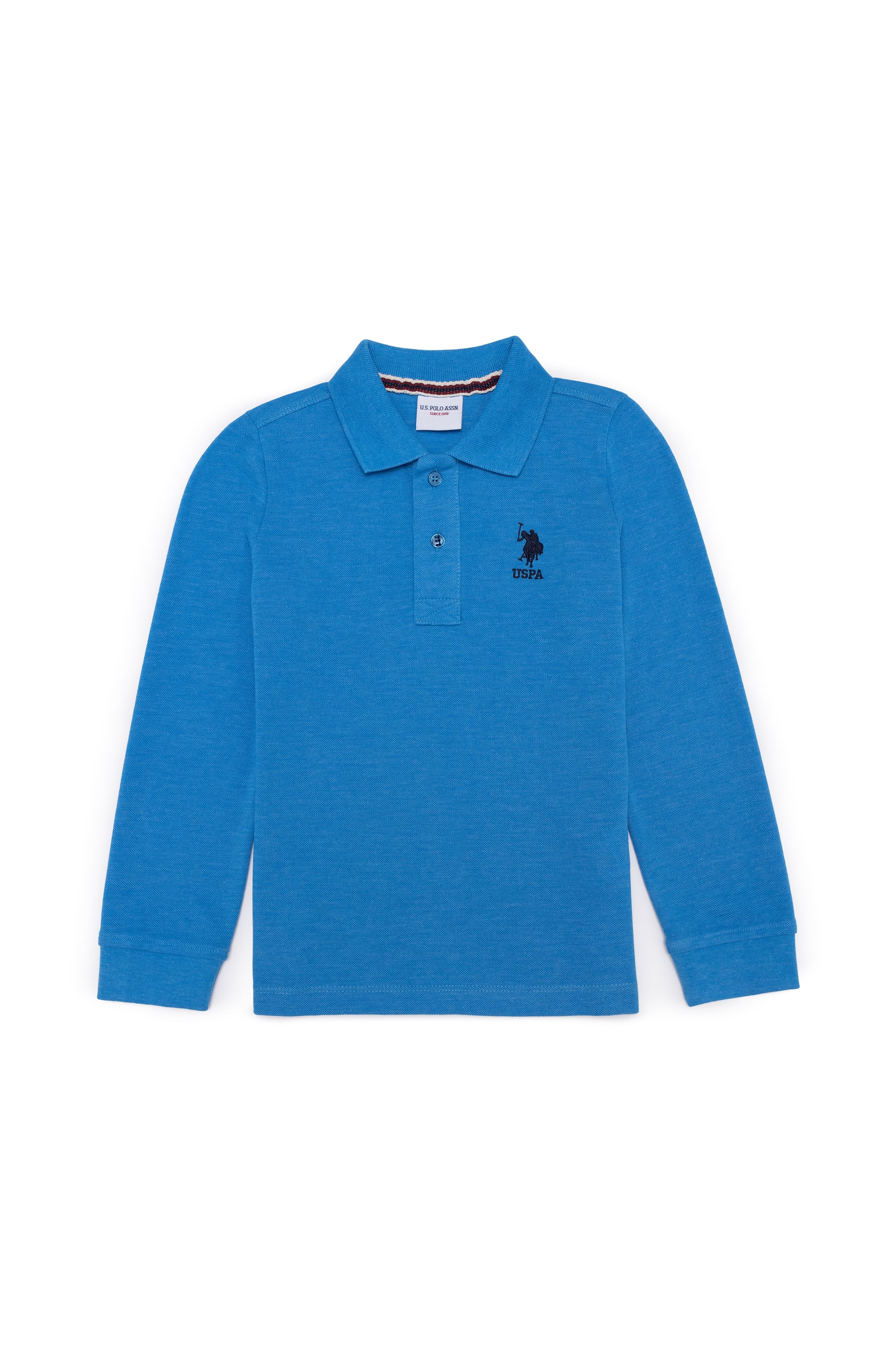 Erkek Çocuk Mavi Melanj Basic Sweatshirt